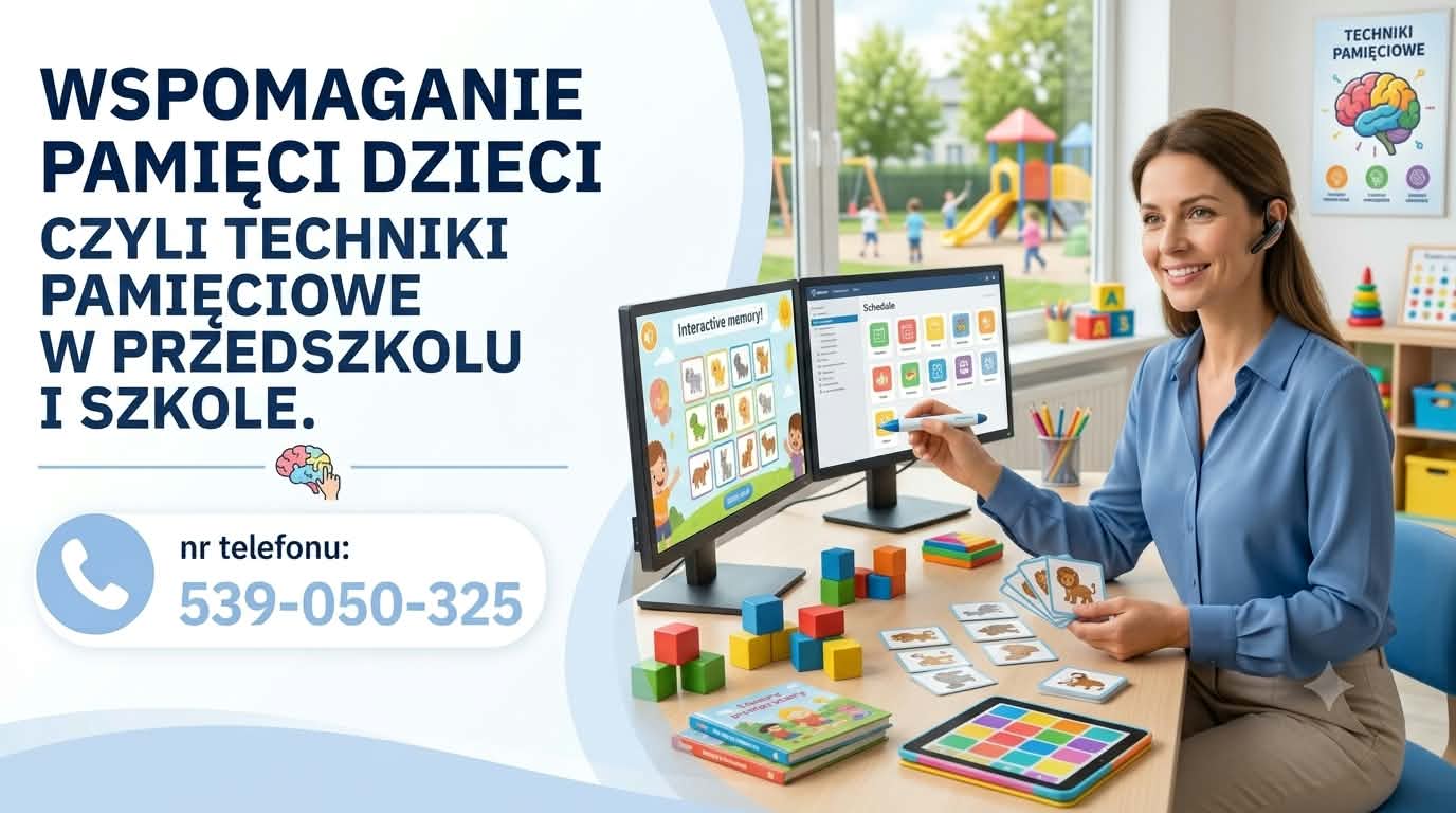 WSPOMAGANIE PAMIĘCI DZIECI CZYLI TECHNIKI PAMIĘCIOWE W PRZEDSZKOLU I SZKOLE