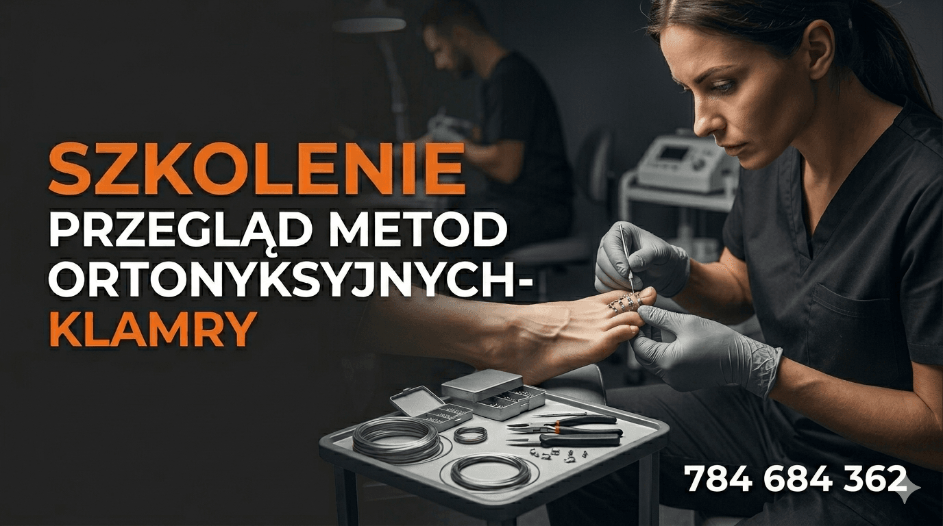 PRZEGLĄD METOD ORTONYKSYJNYCH- KLAMRY. Szkolenie podologiczne z Moniką Napiórkowską (Akademia OdNova)